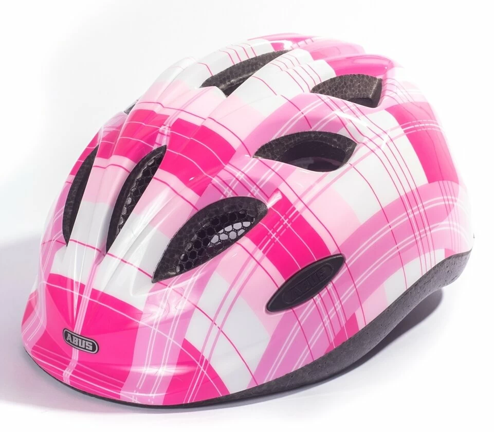 Kask rowerowy dziecięcy ABUS Smiley Pink Square