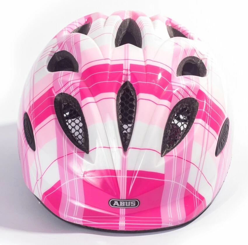 Kask rowerowy dziecięcy ABUS Smiley Pink Square