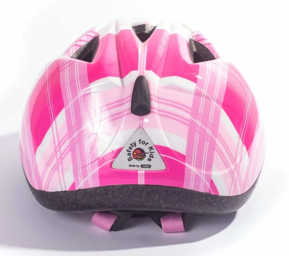 Kask rowerowy dziecięcy ABUS Smiley Pink Square