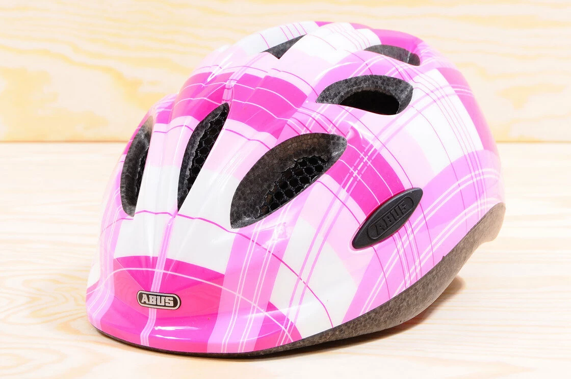 Kask rowerowy dziecięcy ABUS Smiley Pink Square