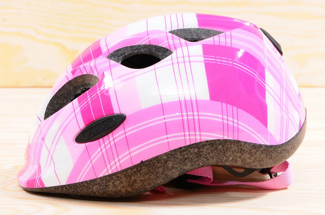 Kask rowerowy dziecięcy ABUS Smiley Pink Square