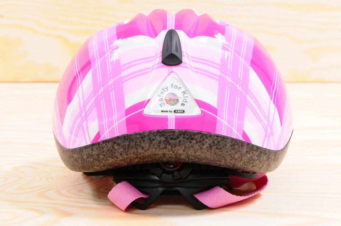 Kask rowerowy dziecięcy ABUS Smiley Pink Square