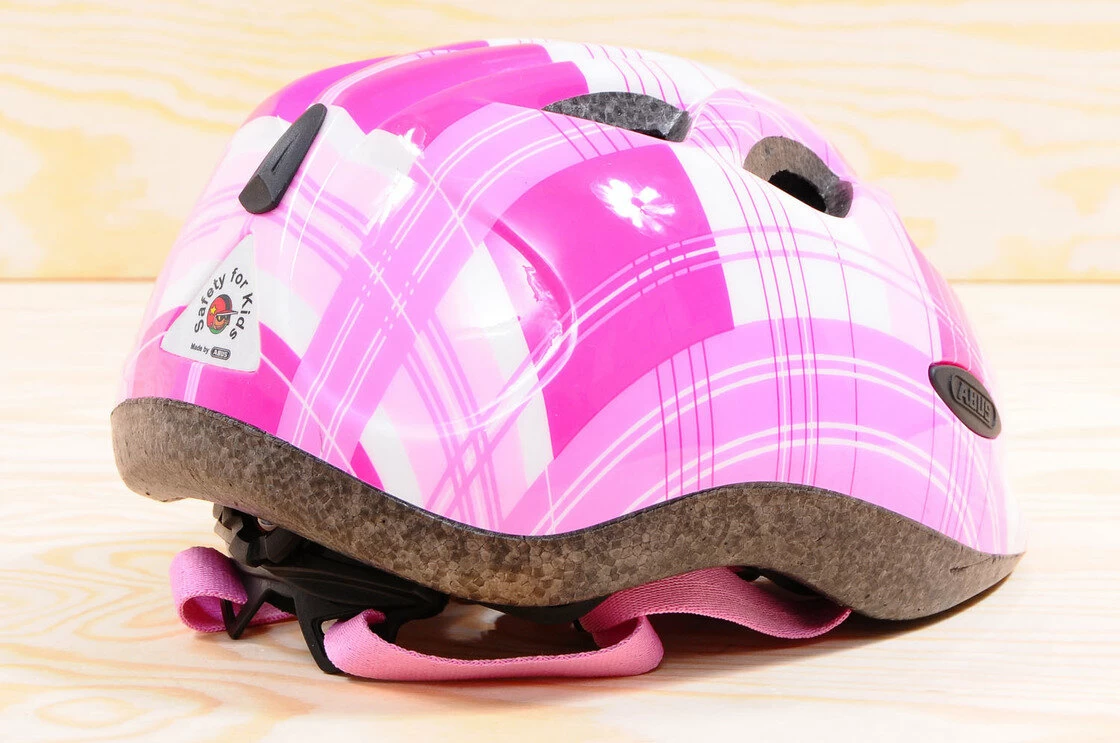 Kask rowerowy dziecięcy ABUS Smiley Pink Square