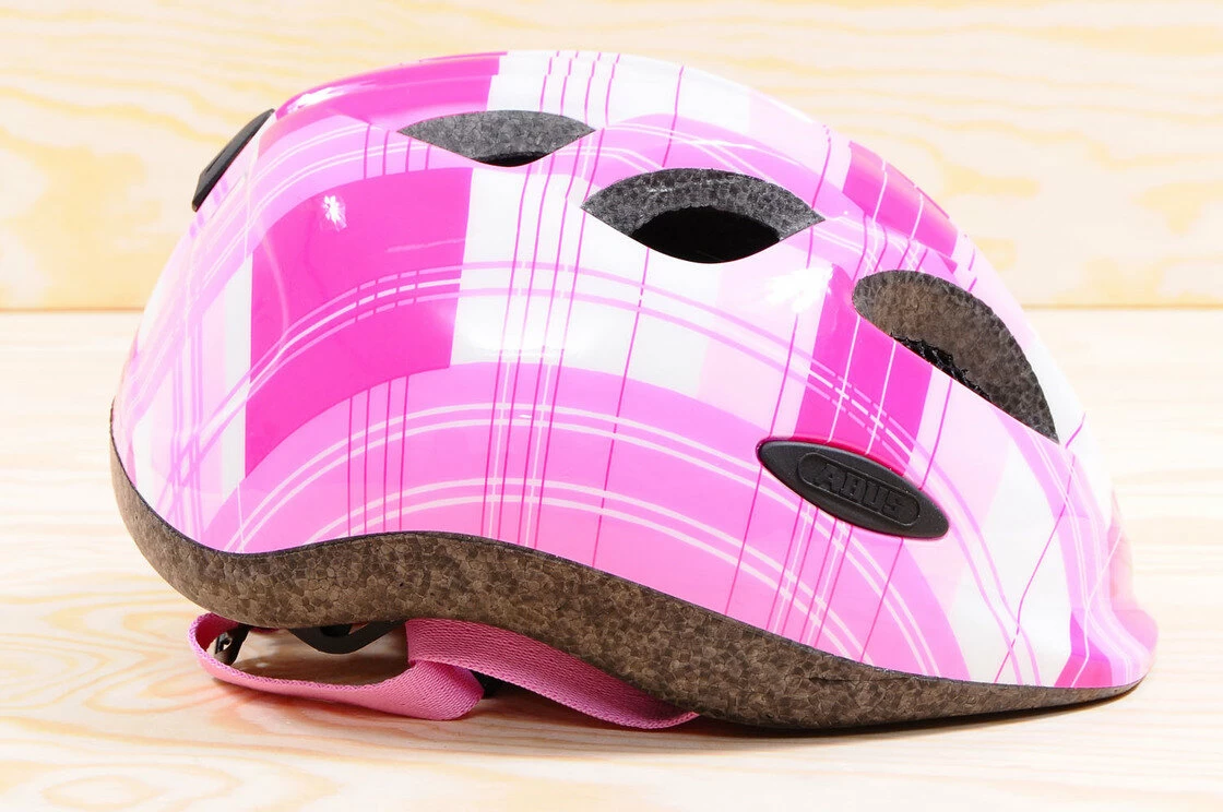 Kask rowerowy dziecięcy ABUS Smiley Pink Square