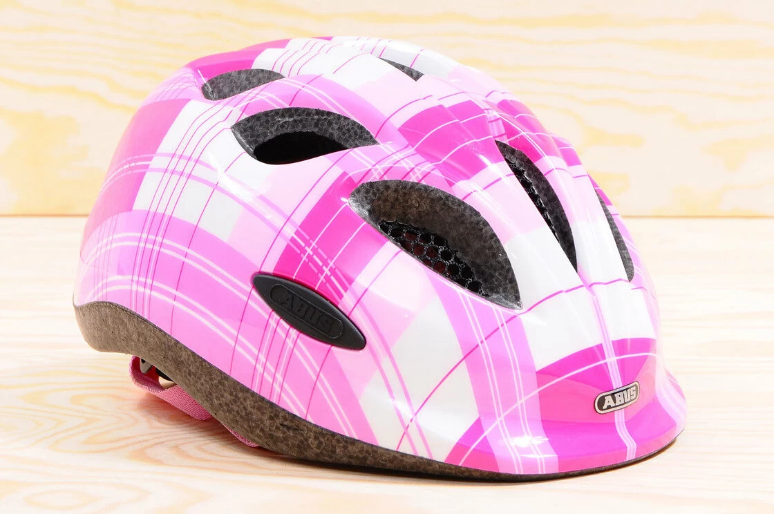 Kask rowerowy dziecięcy ABUS Smiley Pink Square