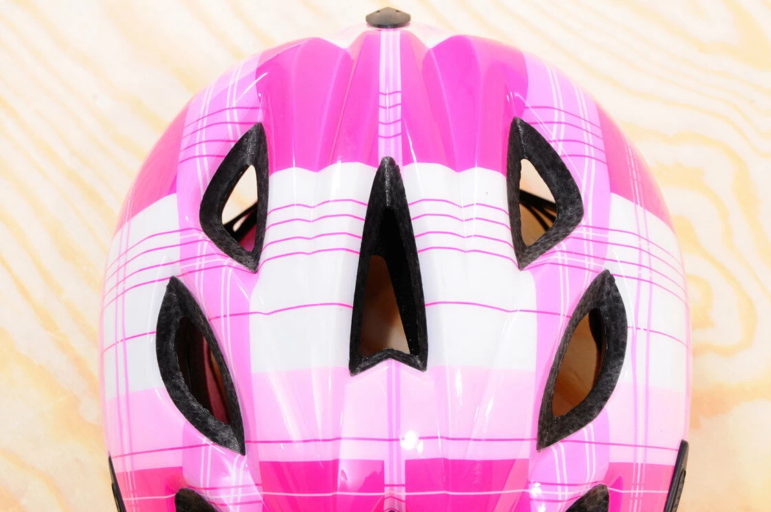 Kask rowerowy dziecięcy ABUS Smiley Pink Square