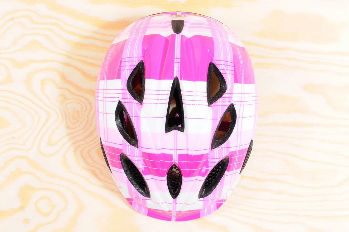 Kask rowerowy dziecięcy ABUS Smiley Pink Square