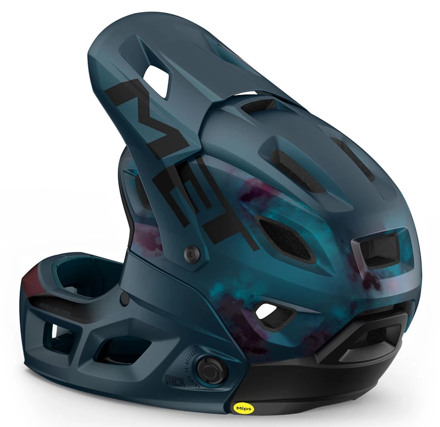 Kask rowerowy MET Parachute MCR Blue Rozmiar M: 56-58 cm
