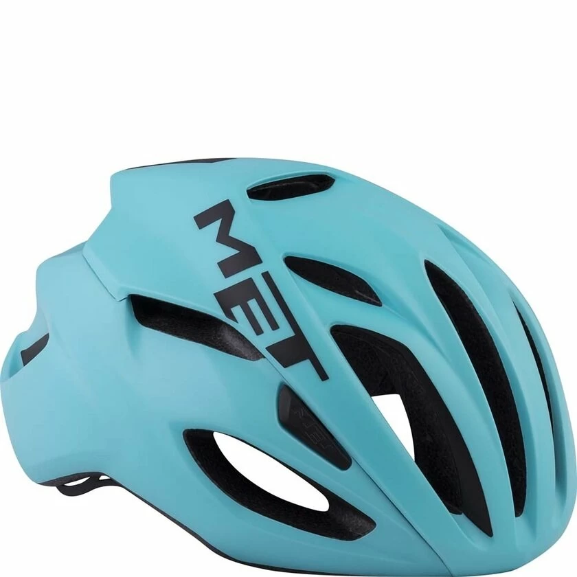 Kask rowerowy MET Rivale Rozmiar S, turkusowy