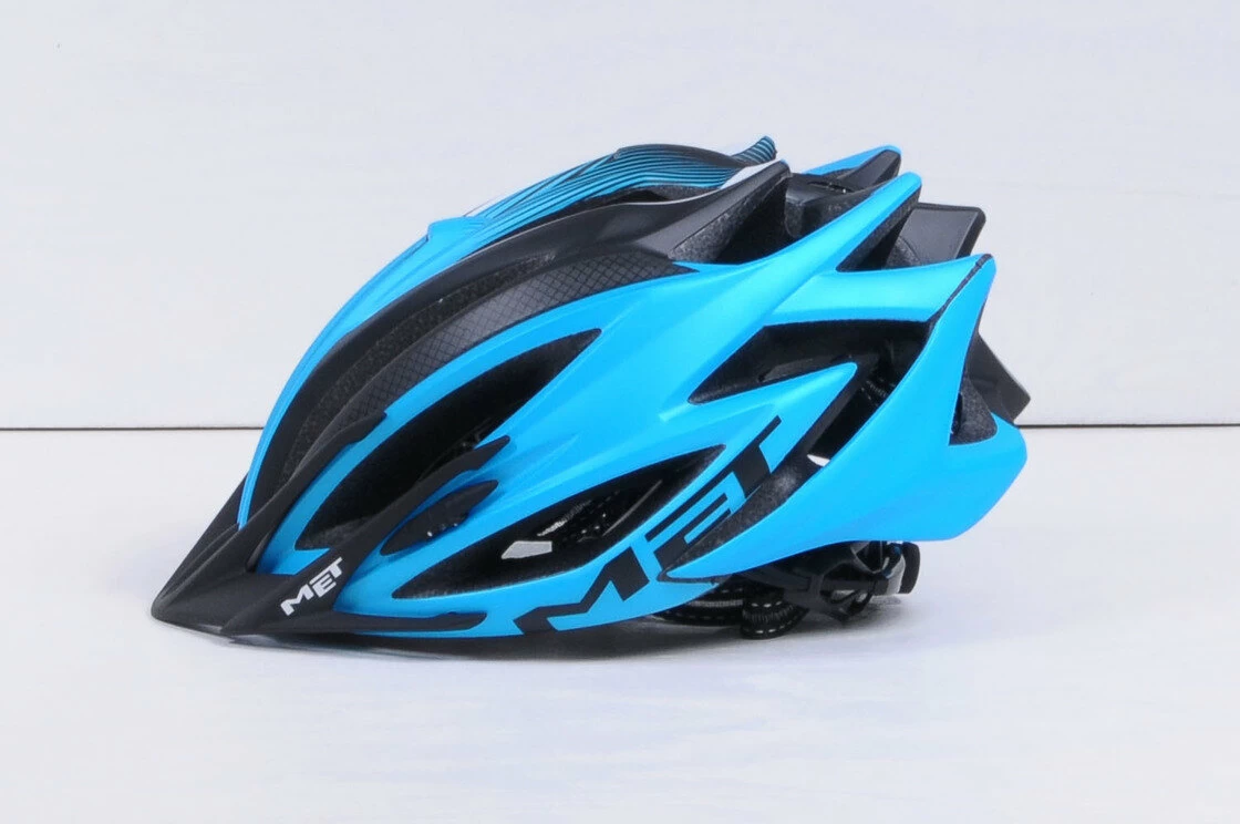 Kask rowerowy MET Veleno Niebieski