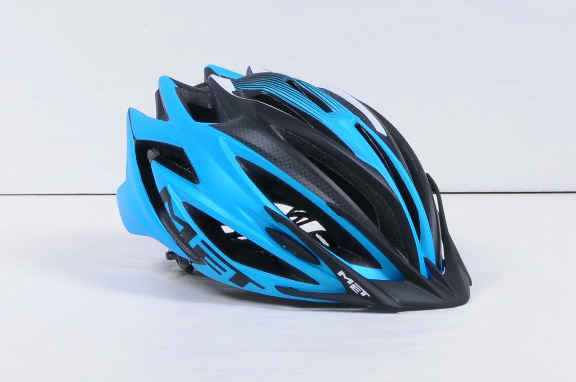 Kask rowerowy MET Veleno Niebieski