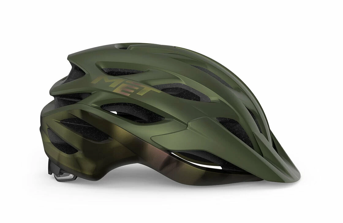 Kask rowerowy MET Veleno Olive Iridescent Rozmiar L: 58-61 cm