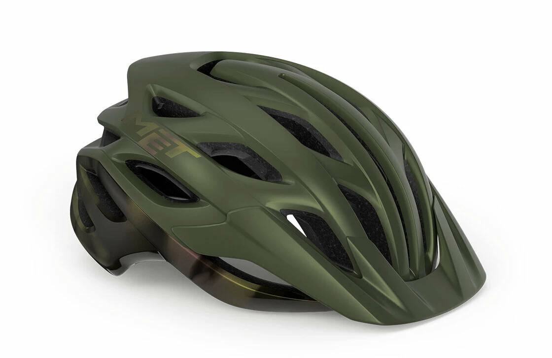 Kask rowerowy MET Veleno Olive Iridescent Rozmiar L: 58-61 cm
