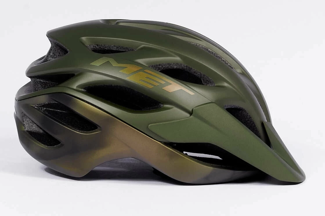 Kask rowerowy MET Veleno Olive Iridescent Rozmiar L: 58-61 cm