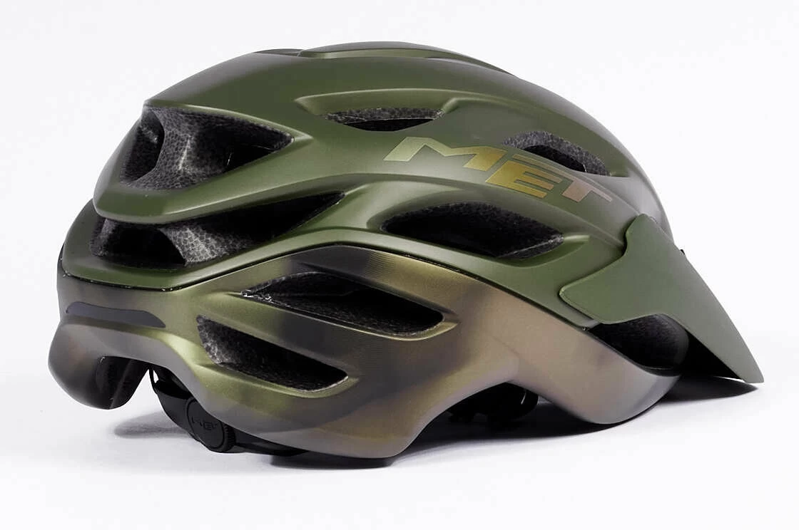 Kask rowerowy MET Veleno Olive Iridescent Rozmiar L: 58-61 cm