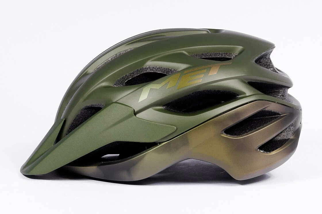 Kask rowerowy MET Veleno Olive Iridescent Rozmiar L: 58-61 cm