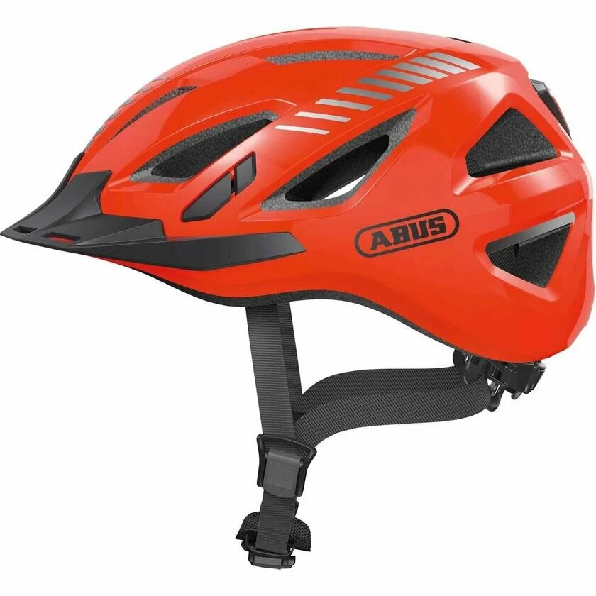 Kask rowerowy miejski Abus Urban-I 3.0 Signal Orange M (52-58cm)