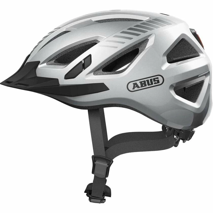 Kask rowerowy miejski Abus Urban-I 3.0 Signal Silver XL (61-65cm)