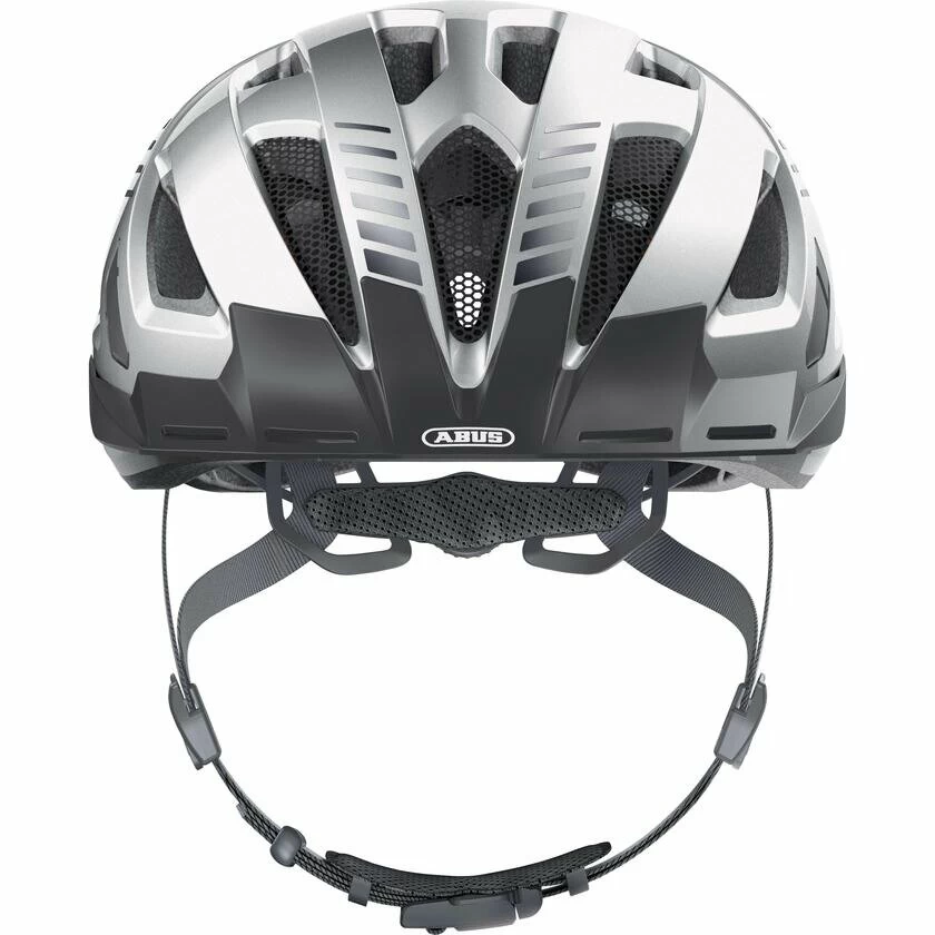 Kask rowerowy miejski Abus Urban-I 3.0 Signal Silver L (56-61cm)