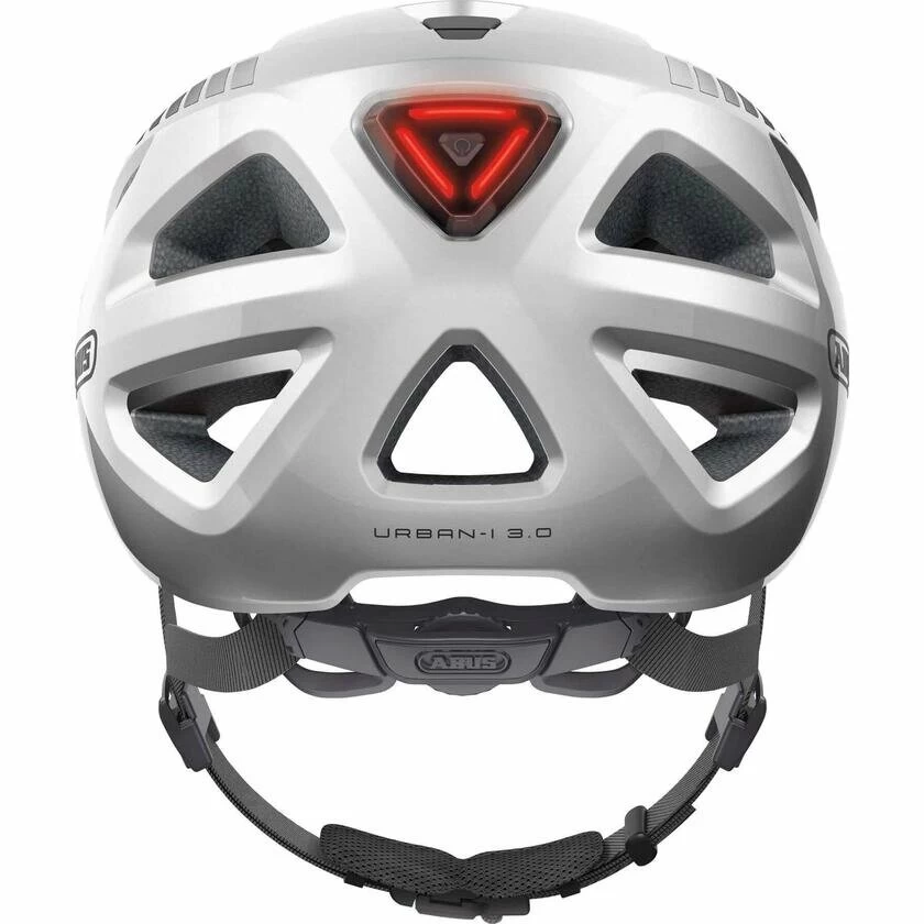 Kask rowerowy miejski Abus Urban-I 3.0 Signal Silver