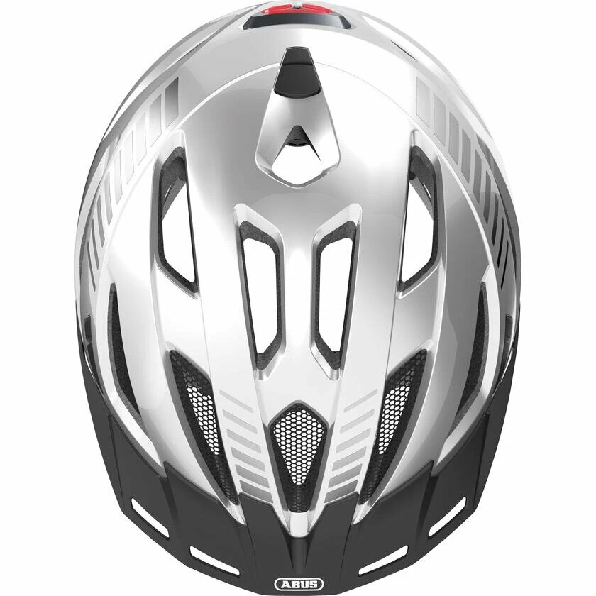 Kask rowerowy miejski Abus Urban-I 3.0 Signal Silver M (52-58cm)