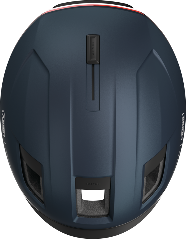 Kask rowerowy z kierunkowskazami Abus Hyp-E Midnight Blue