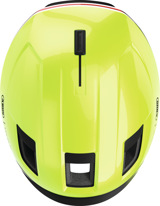 Kask rowerowy z kierunkowskazami Abus Hyp-E Signal Yellow