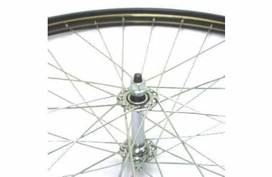 Klasyczne przednie  koło rowerowe 28 x 1 1/2 czarne + złote linie