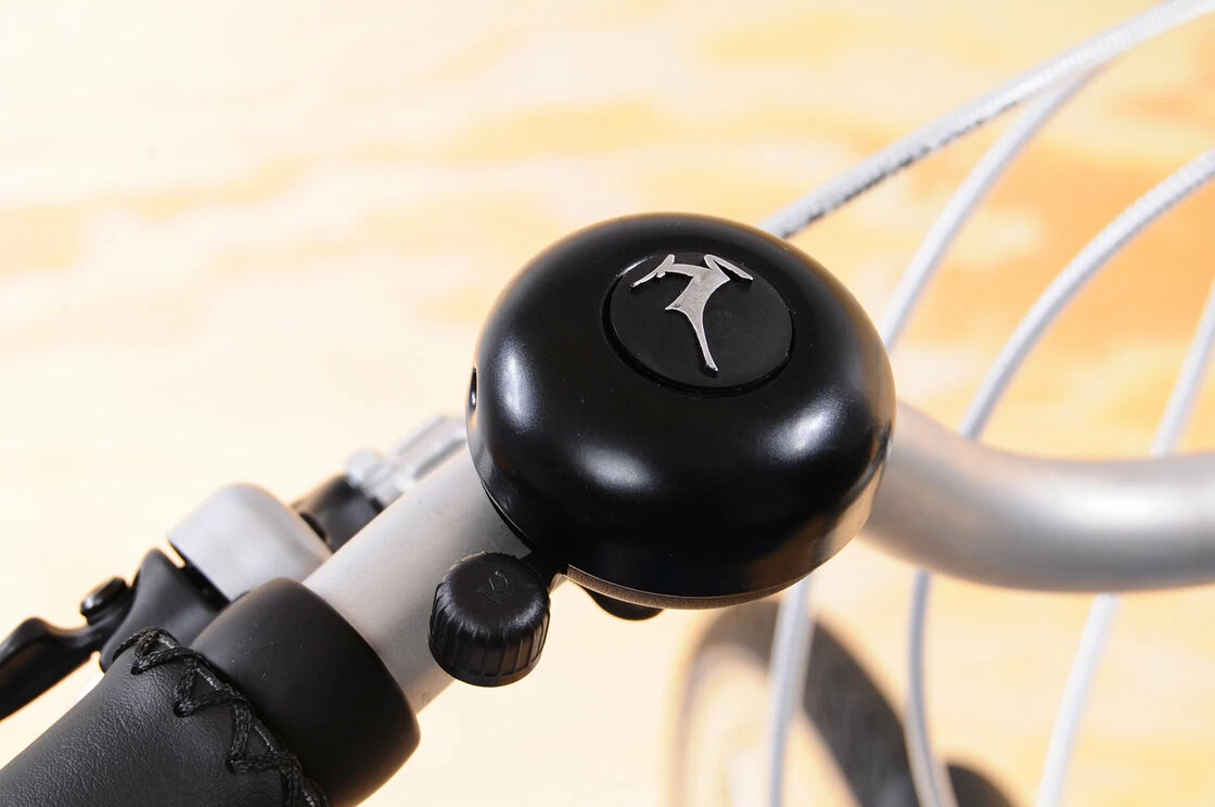 Klasyczny dzwonek rowerowy Gazelle  czarny mosiądz