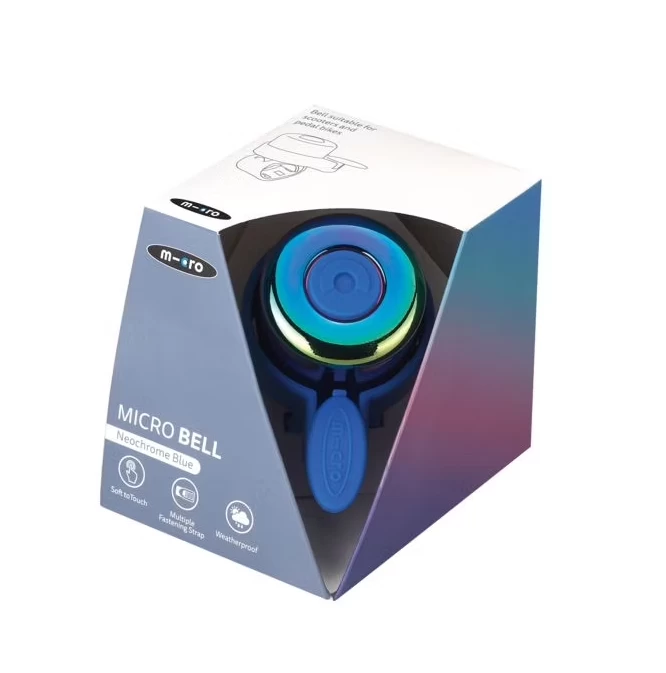 Kolorowy dzwonek do hulajnogi Micro Neochrom Blue