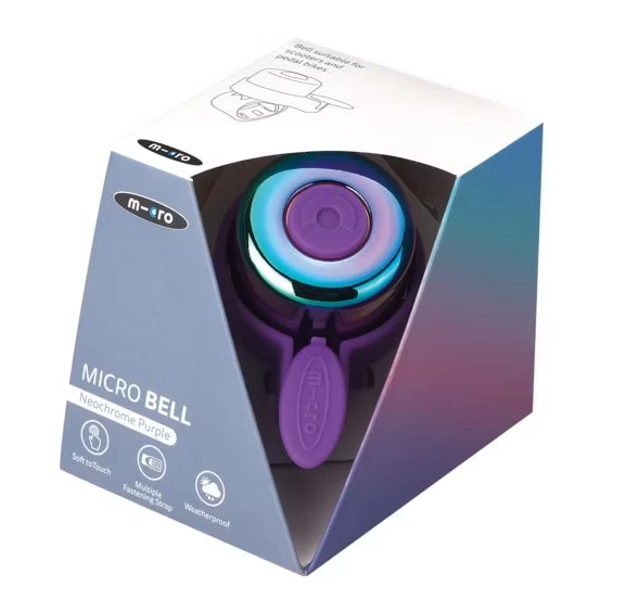 Kolorowy dzwonek do hulajnogi Micro Neochrom Purple