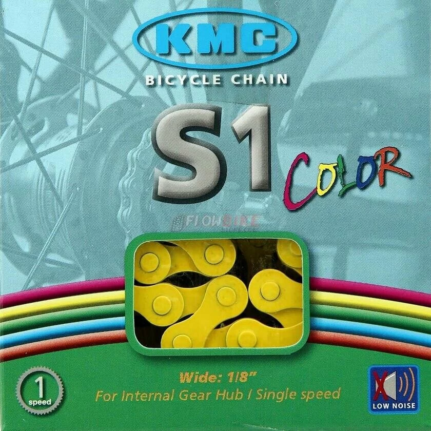 Kolorowy łańcuch KMC S1 Color 1/2” X 1/8” Zielony