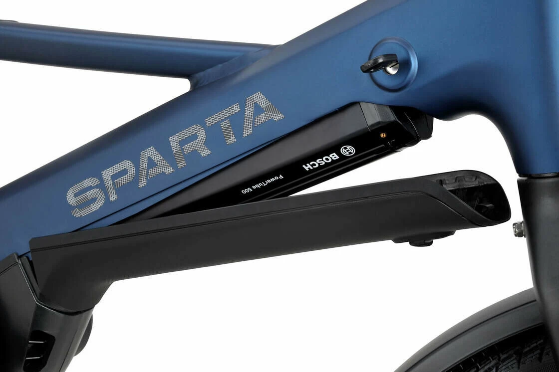 Kompaktowy rower elektryczny na pasku Sparta S-Compact Smart 500Wh 20" Navy Blue Mat