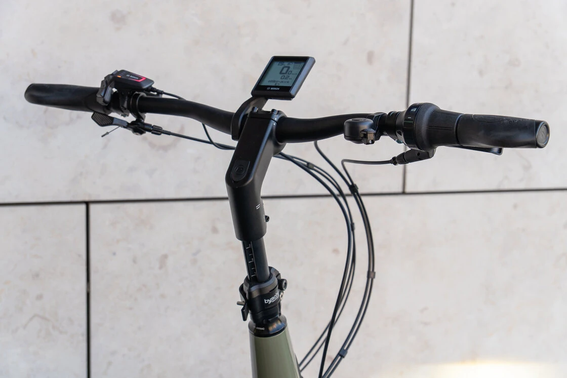 Kompaktowy rower elektryczny na pasku Sparta S-Compact Smart 500Wh 20" Olive Metallic