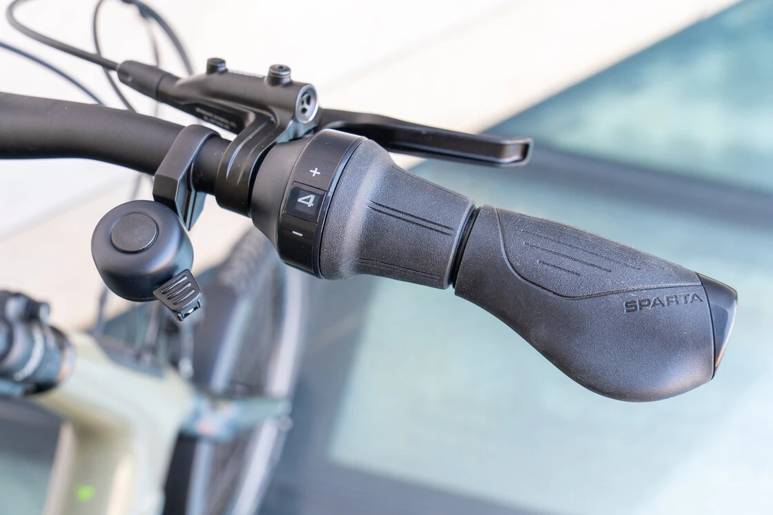 Kompaktowy rower elektryczny na pasku Sparta S-Compact Smart 500Wh 20" Olive Metallic