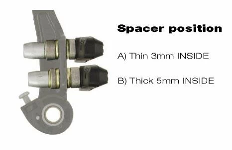 Komplet hamulców V-brake Saccon FV96 srebrny