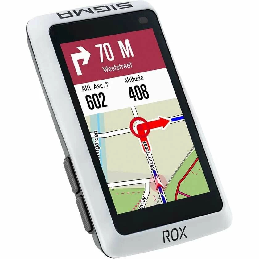Komputer rowerowy z nawigacją GPS Sigma ROX 12.1 EVO GPS Biały - zestaw