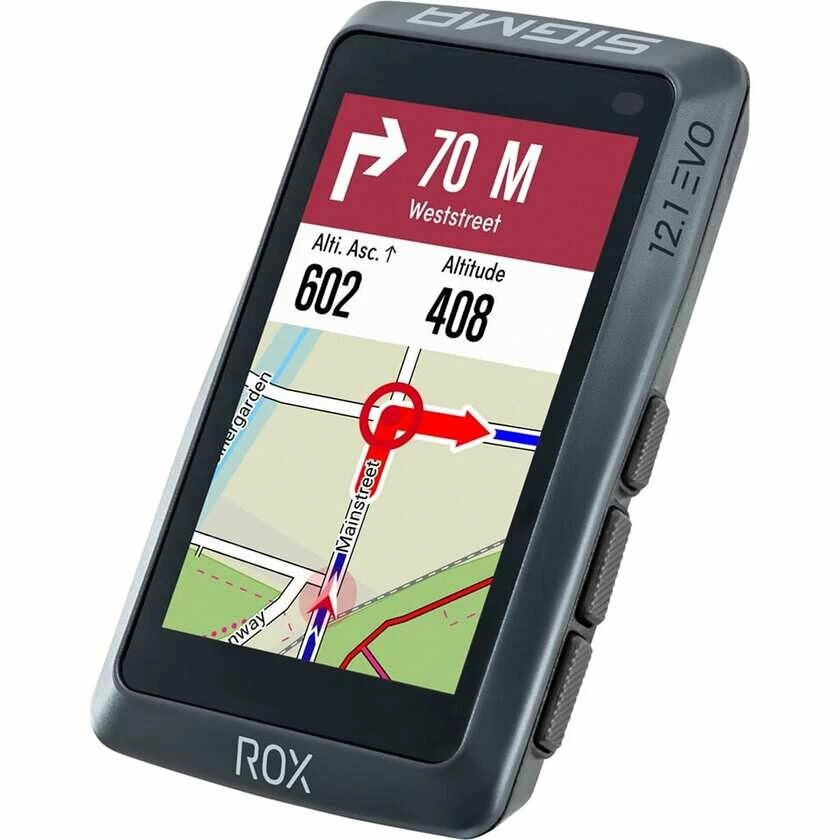 Komputer rowerowy z nawigacją GPS Sigma ROX 12.1 EVO GPS Czarny - zestaw
