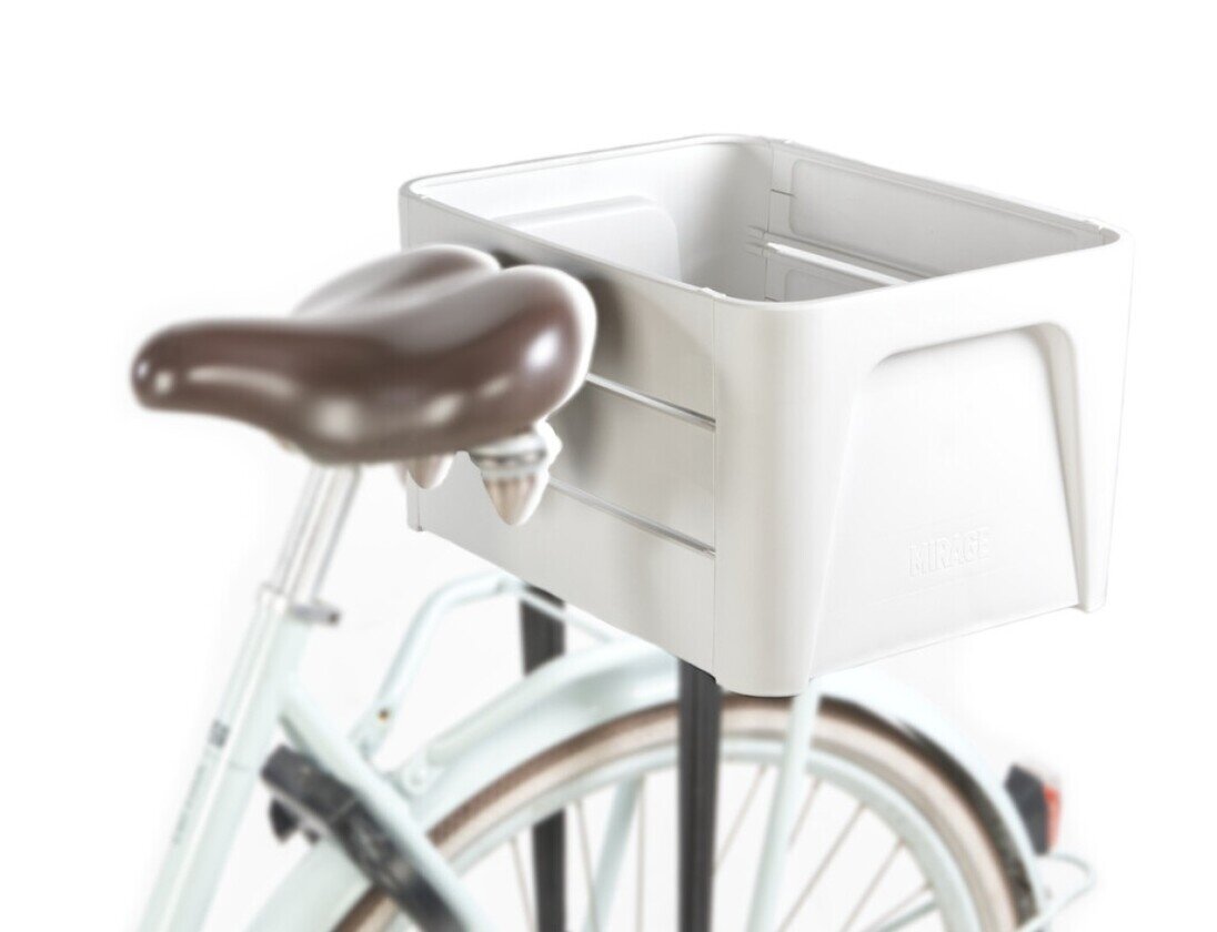 Kosz rowerowy Mirage Klik ‘n Krat 24L Biała