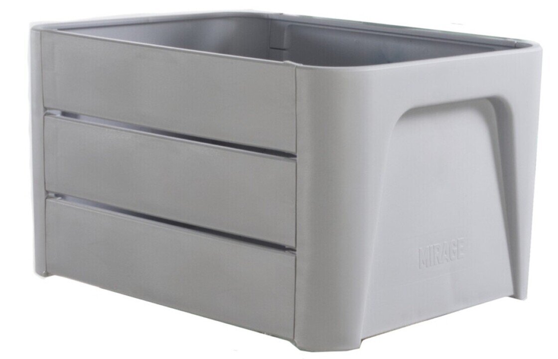 Kosz rowerowy Mirage Klik ‘n Krat 24L Szary