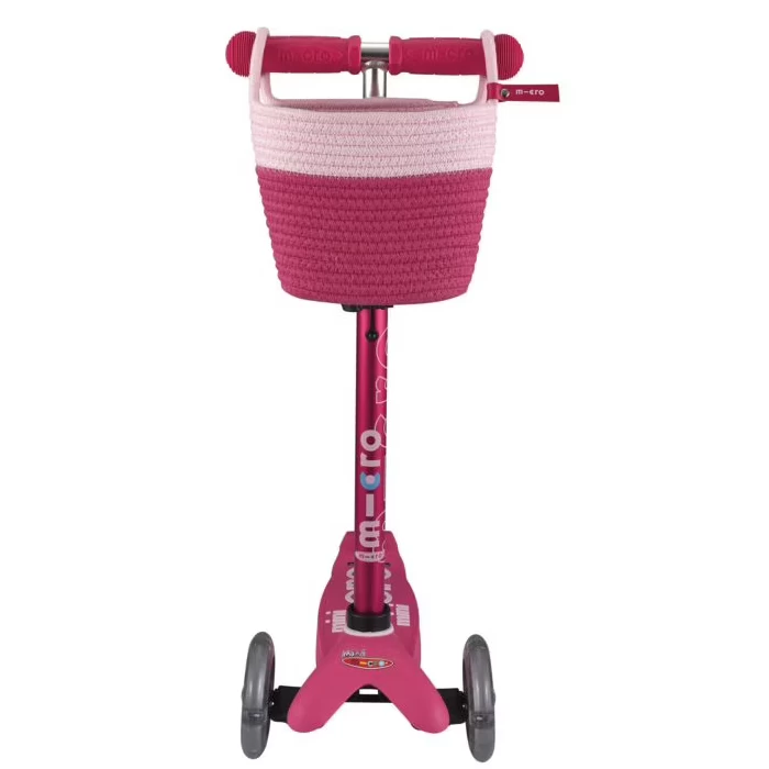 Koszyk na kierownicę do hulajnogi Micro Mini i Maxi Różowy