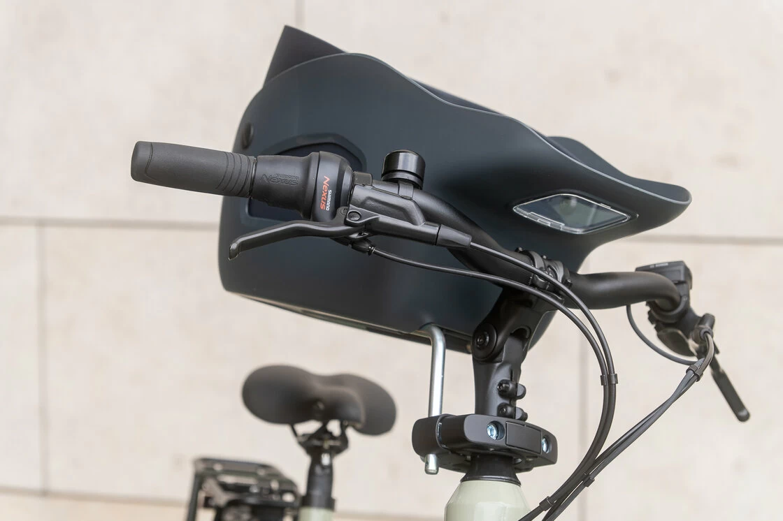 Koszyk rowerowy dla psa Kvisp Midnight Gray M