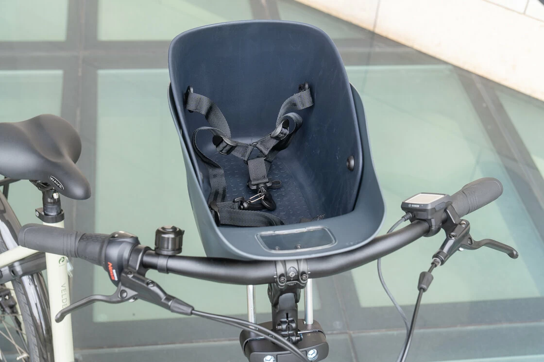 Koszyk rowerowy dla psa Kvisp Midnight Gray S