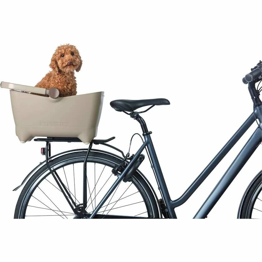 Koszyk rowerowy dla psa lub kota Basil Buddy - na bagażnik Brązowy