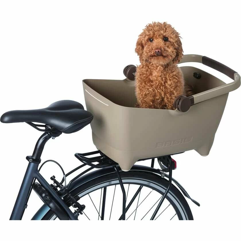 Koszyk rowerowy dla psa lub kota Basil Buddy - na bagażnik Brązowy