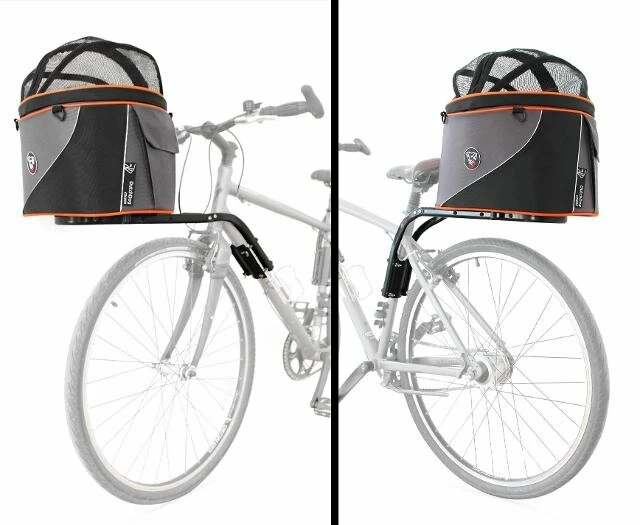 Koszyk rowerowy dla zwierząt Doggyride Cocoon XL Anthracite/Orange