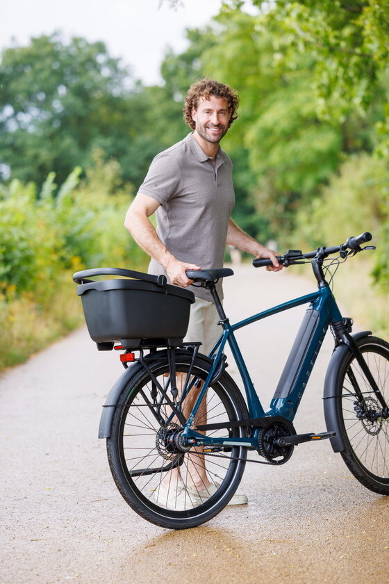 Koszyk rowerowy New Looxs Clipper MIK Czarny