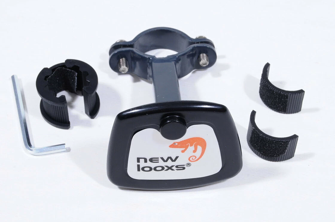 Koszyk rowerowy New Looxs Toscane Smartlock - ściagany czarny