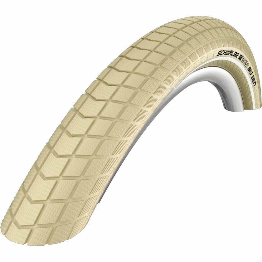 Kremowa opona rowerowa Schwalbe Little Big Ben 28x1.50 (40-622)