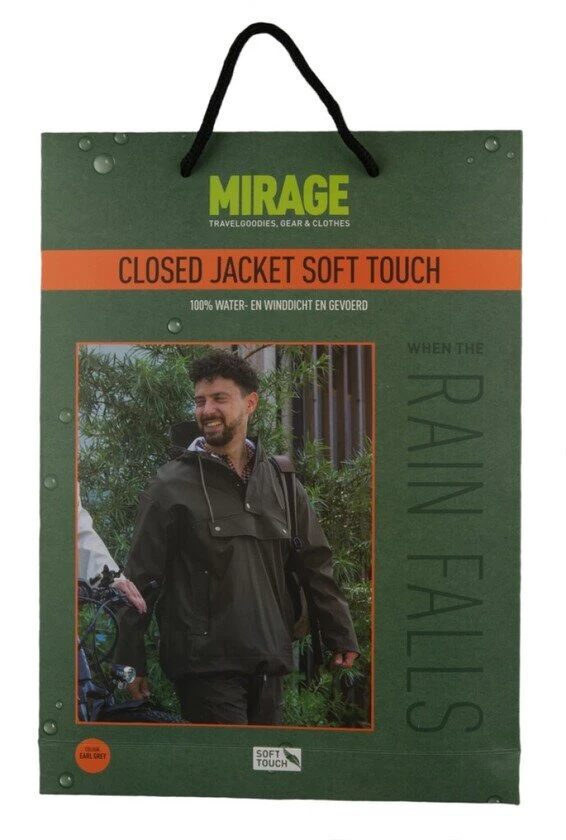 Kurtka przeciwdeszczowa Mirage Rainfall Soft Touch Earl-Grey